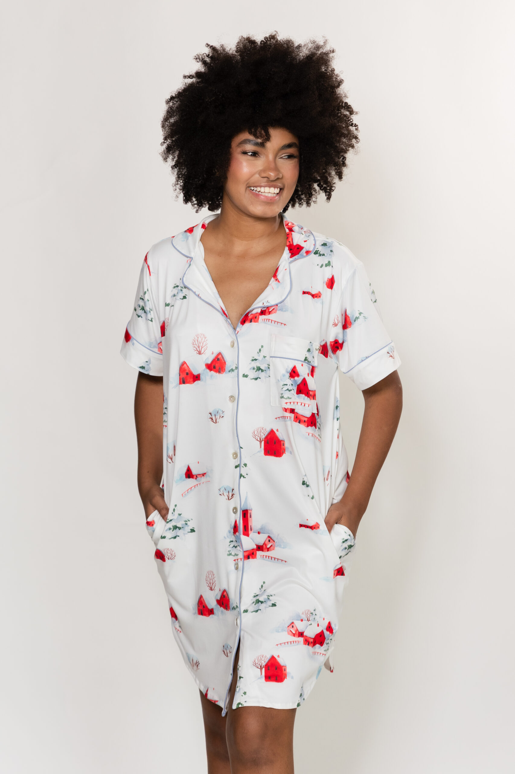 HOME BATA MANGA CORTA - Imagen 2