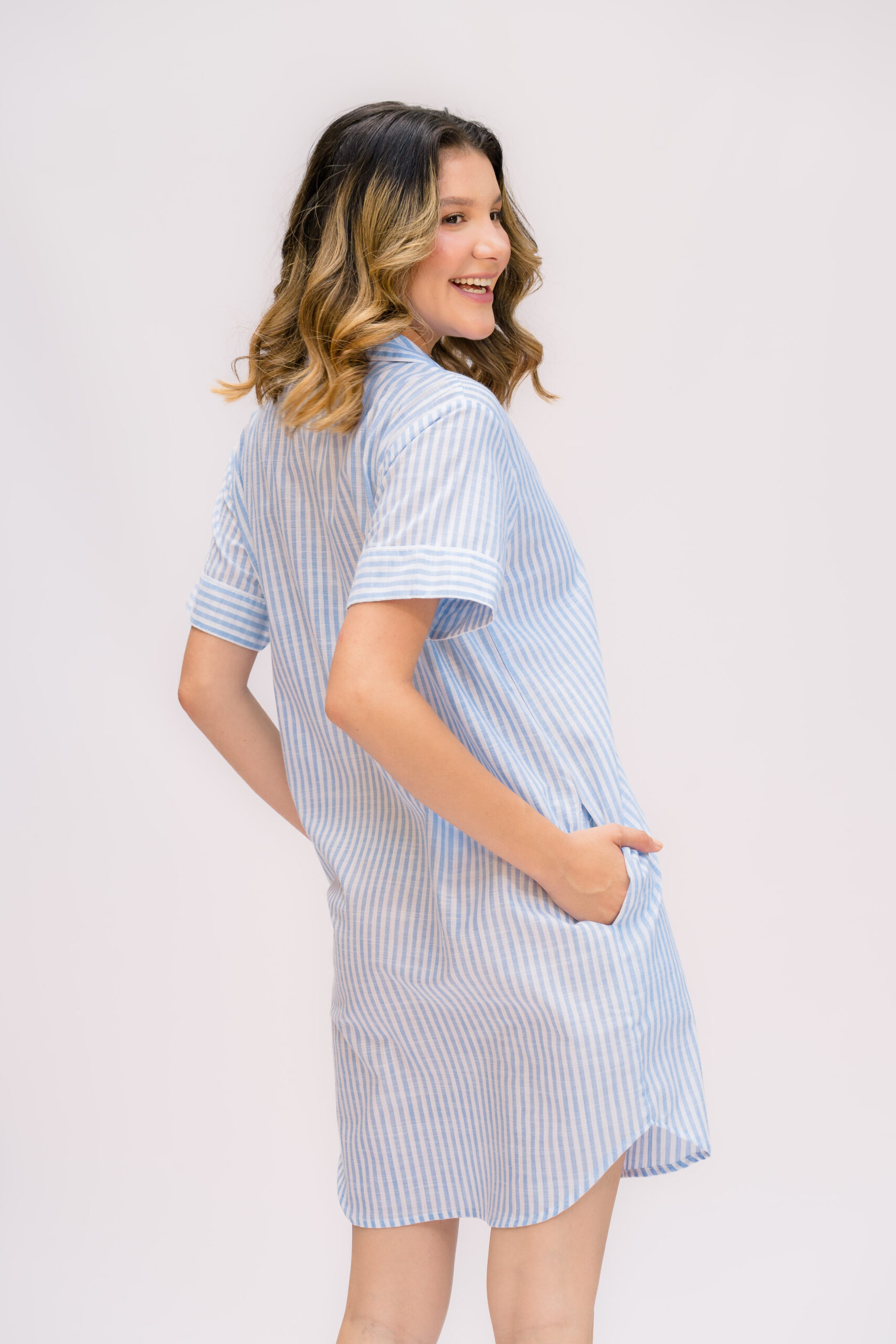 NAVY BATA MANGA CORTA - Imagen 3