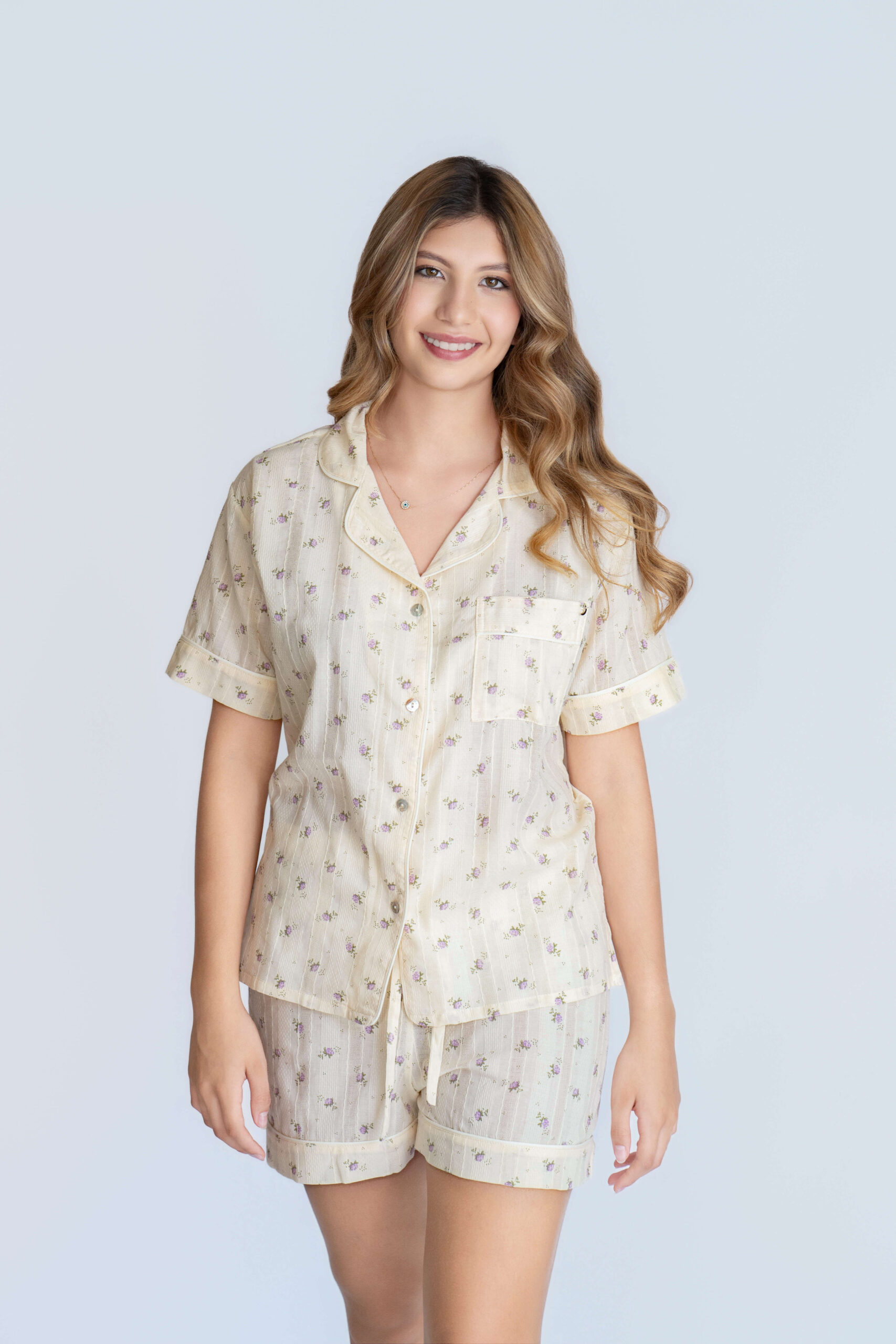LUCIA SHORT/CAMISA 100% ALGOD脫N